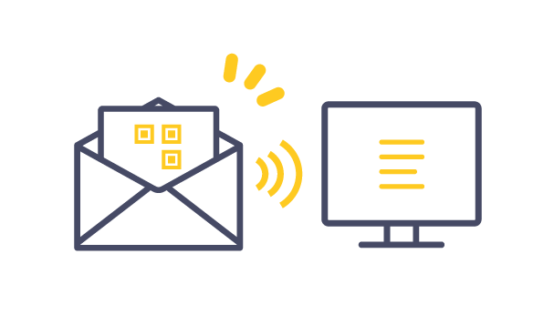 メールQRコード‐連携のイメージ